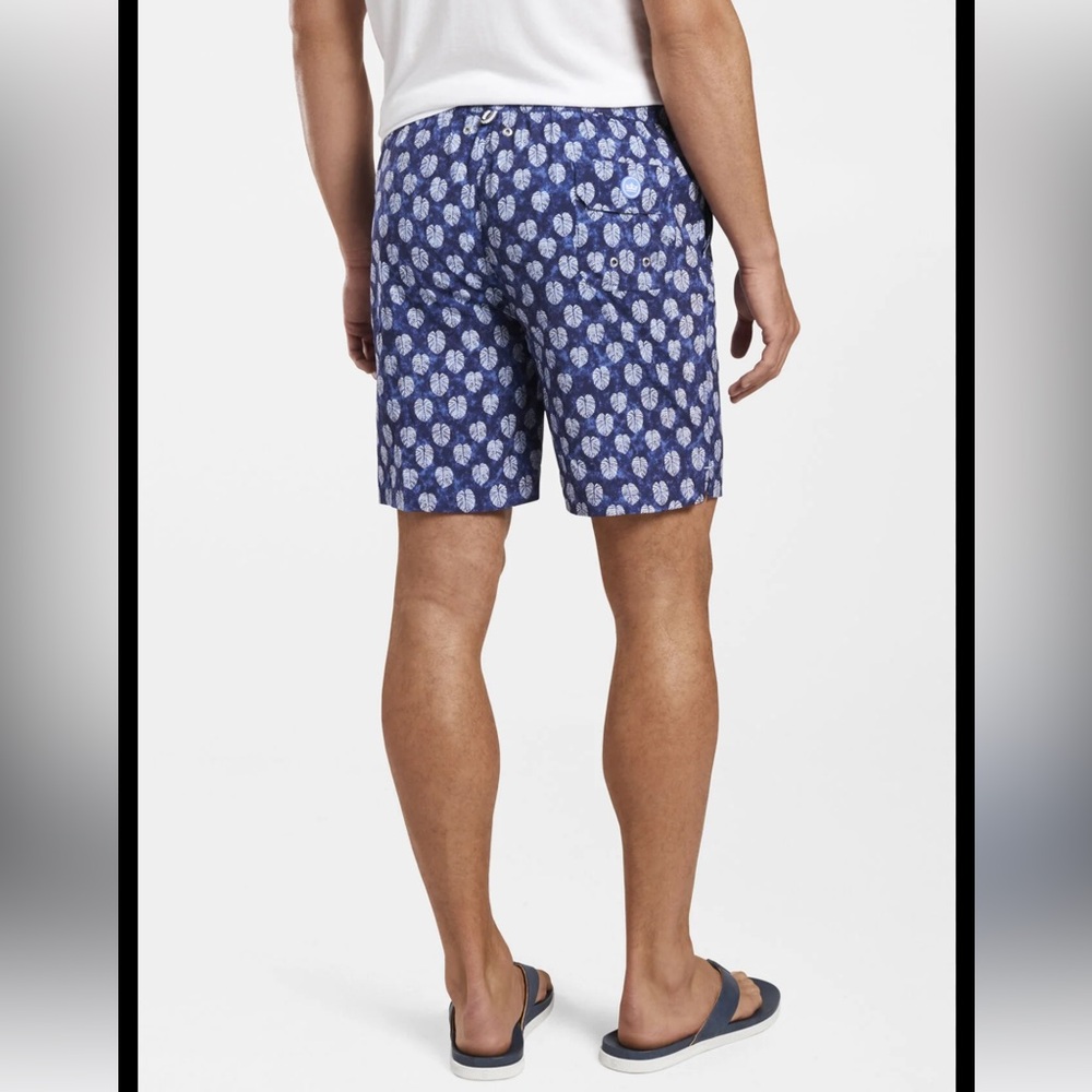 Peter Millar Seaside Collection Lined Shorts Men’s Medium Batik Floral Palm Swim